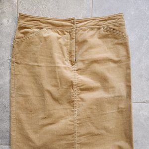 J. Crew camel corduroy skirt